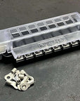 Blue Sea Systems ST Blade Compact Fuse Blocks - 8 Circuits with terminals on a dark background.