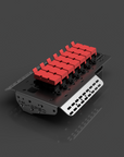 2021-2025 DMAX/BT-50 Battery Fuse Bracket with red fuse holders and sturdy metal design.