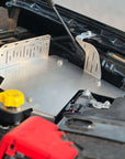 Next Gen (RA 2022-Current) Ford Ranger Blank Plate mounted in engine bay showcasing practical design and mounting options.