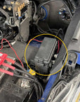 Toyota Accessory Fuse Box Insert Kit installed in vehicle engine compartment, showcasing its durability and integration.