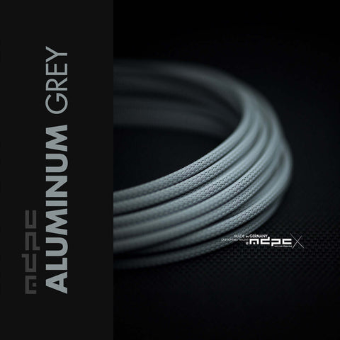 Aluminium Grey Braided Cable Sleeve