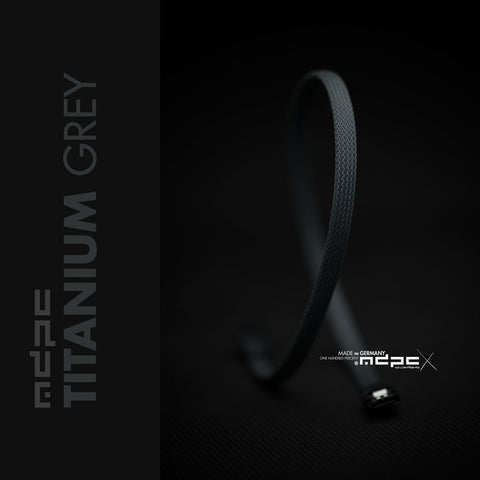 Titanium Grey Braided Cable Sleeve