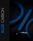 Blue Carbon Braided Cable Sleeve