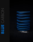 Blue Carbon Braided Cable Sleeve