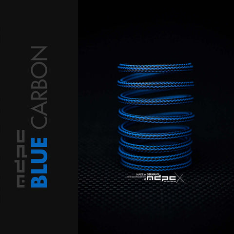 Blue Carbon Braided Cable Sleeve