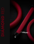 Diamond Red Braided Cable Sleeve (merlot red)