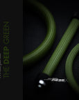 The Deep Green Braided Cable Sleeve showcasing dark green MDPC-X cable sleeving made in Germany.