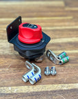 GU Patrol Battery Fuse Bracket with cut-off switch and installation hardware for organized wiring.