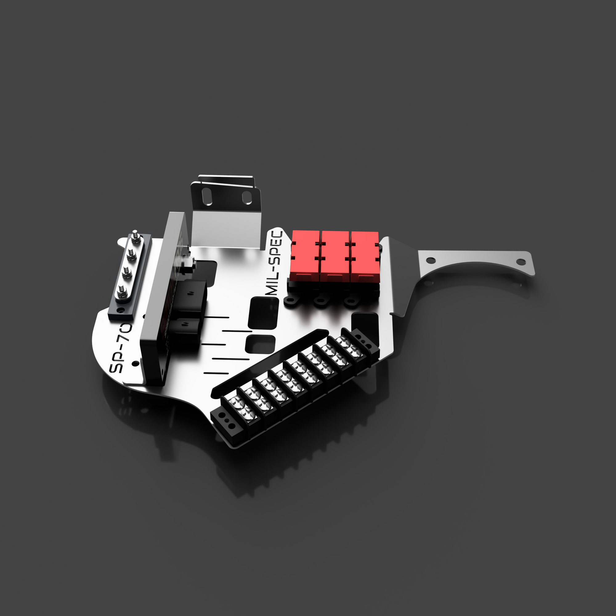 70 Series Landcruiser (2007 to 2023) Switch Pros Mounting Kit detailed image showcasing wiring connections.