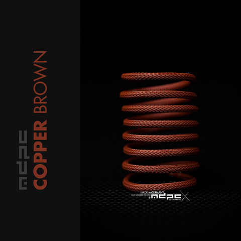 Copper Brown Braided Cable Sleeve