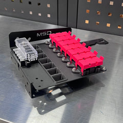 70 Series Landcruiser MIDI Plate (2007-Current) with 6 MIDI fuse capacity and input module.