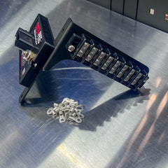 70 Series Landcruiser MIDI Plate (2007-Current) with fuse block and connectors on metal surface.