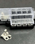 Blue Sea Systems ST Blade Compact Fuse Blocks - 4 Circuits with insulating cover and connectors