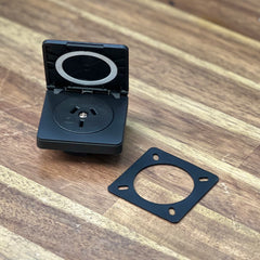 flush mount caravan socket with cover