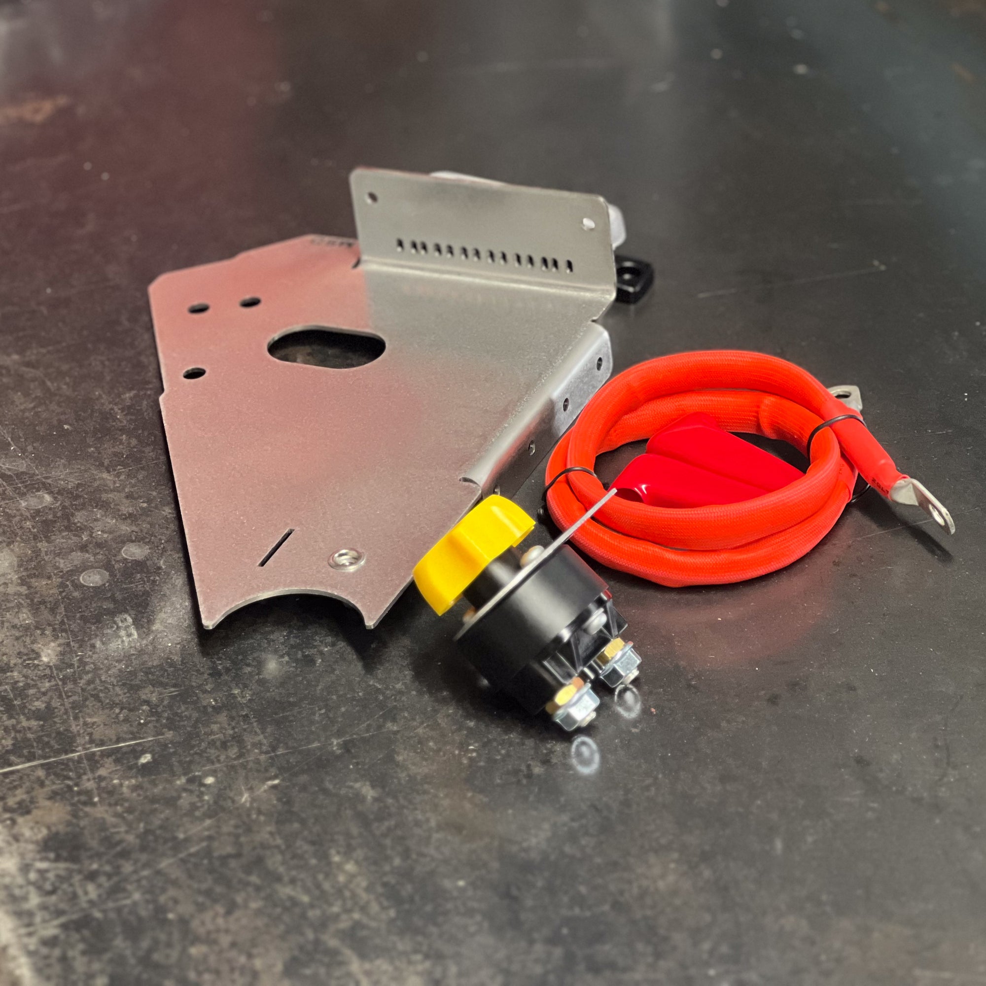 Ford Ranger PX2/PX3/Raptor/5th Gen Blank Plate V3 components including plate, winch isolator, and wiring.