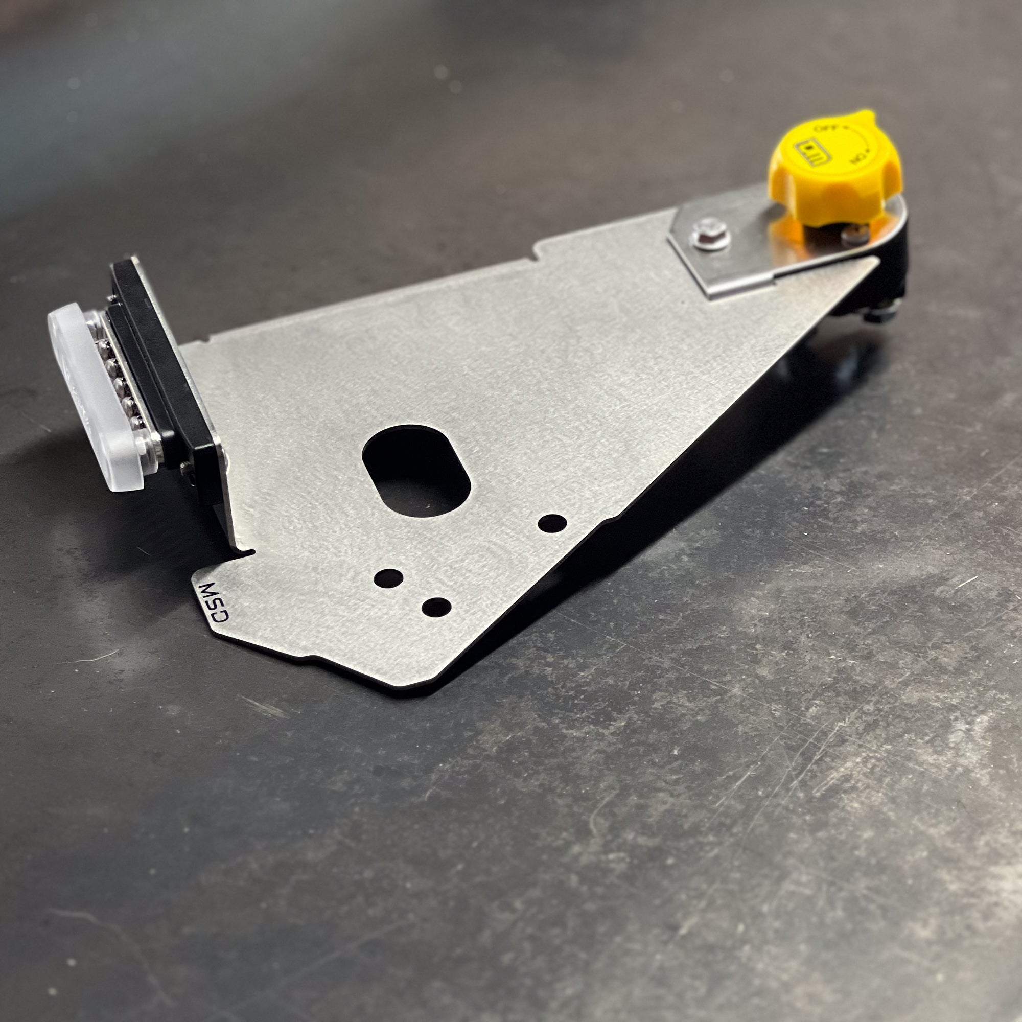 Ford Ranger PX2/PX3/Raptor/5th Gen Blank Plate V3 showing mounting options and upright flange.