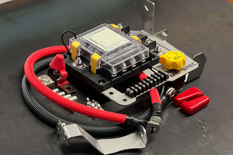 Hilux fuse block bracket with winch isolator
