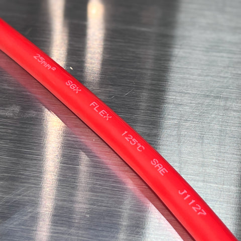 red SGX battery cable