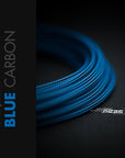 Blue Carbon Braided Cable Sleeve