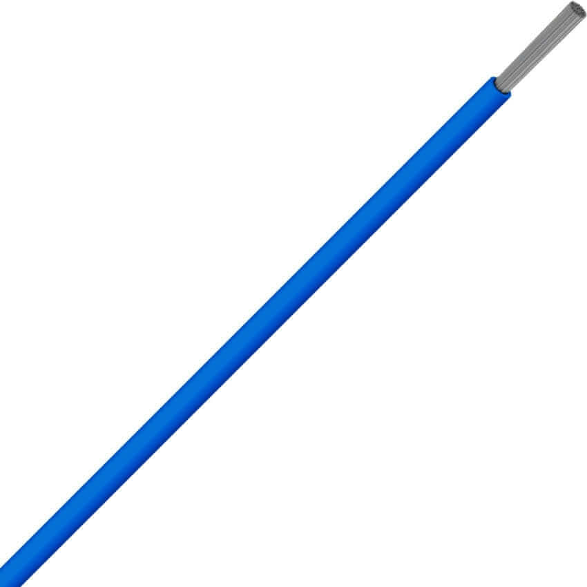 LSZH Automotive Wire (per meter) in blue, highly flexible with tinned copper wire suitable for automotive applications.