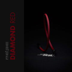 Diamond Red Braided Cable Sleeve (merlot red)