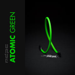 Atomic Green Braided Cable Sleeve