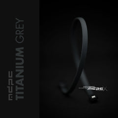 Titanium Grey Braided Cable Sleeve