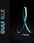 Gulf Blue Braided Cable Sleeve showcasing its unique color and quality, made in Germany by MDPC-X.