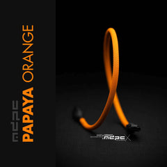 Papaya Orange Braided Cable Sleeve
