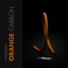 Orange Carbon Braided Cable Sleeve