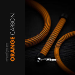 Orange Carbon Braided Cable Sleeve