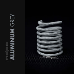 Aluminium Grey Braided Cable Sleeve