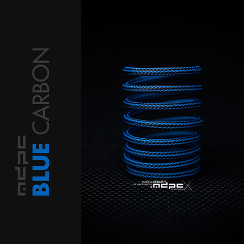 Blue Carbon Braided Cable Sleeve