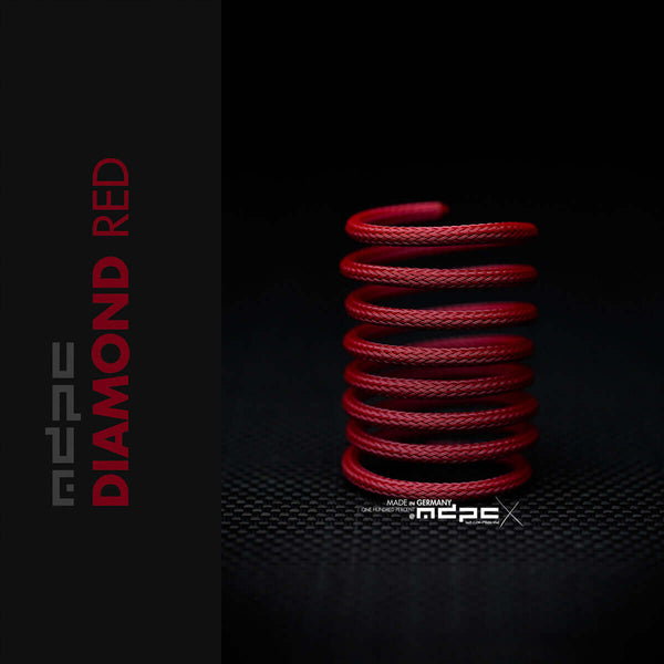 Diamond Red Braided Cable Sleeve (merlot red)