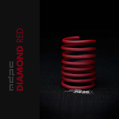 Diamond Red Braided Cable Sleeve (merlot red)