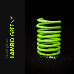 Lambo Green Braided Cable Sleeve