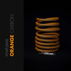 Orange Carbon Braided Cable Sleeve