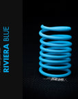 Riviera Blue Braided Cable Sleeve (Victron Blue) displayed in vibrant blue color and textured finish.