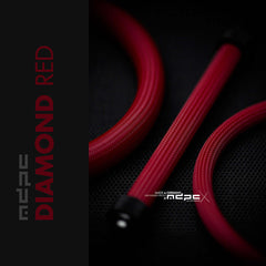Diamond Red Braided Cable Sleeve (merlot red)