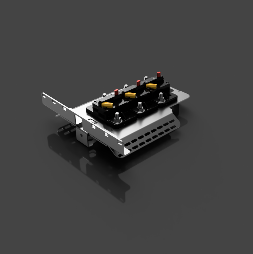 GU Patrol Battery Fuse Bracket designed for organized 12-volt electrical systems with easy installation.