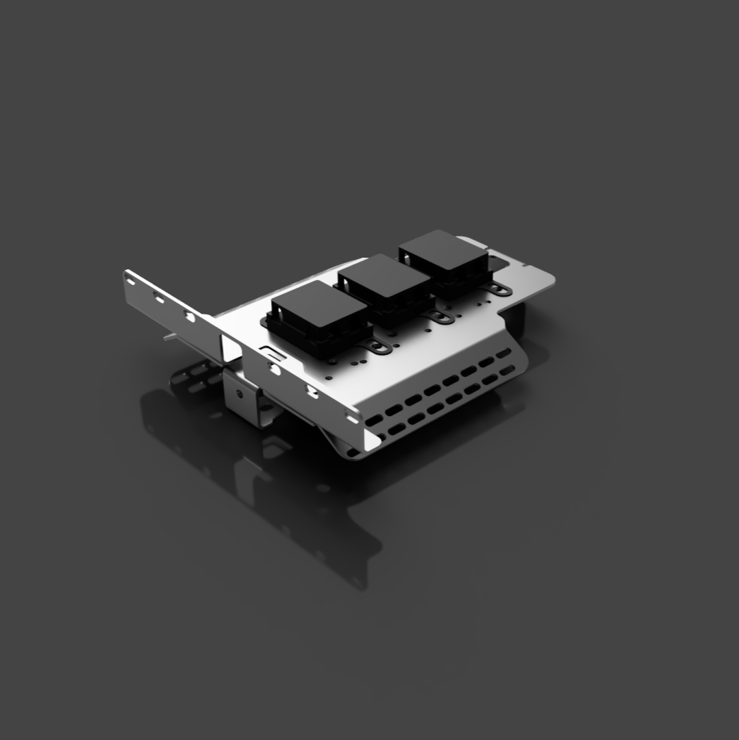 GU Patrol Battery Fuse Bracket for organized, efficient 12-volt electrical systems with circuit breaker provisions.
