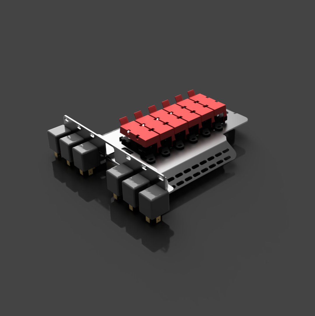 GU Patrol Battery Fuse Bracket designed for organizing electrical systems with easy installation.