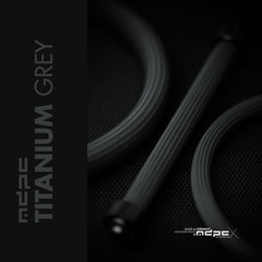 Titanium Grey Braided Cable Sleeve