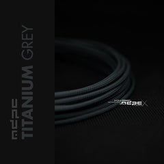 Titanium Grey Braided Cable Sleeve