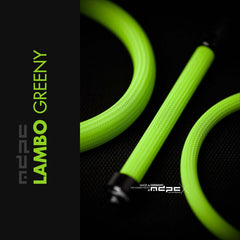 Lambo Green Braided Cable Sleeve