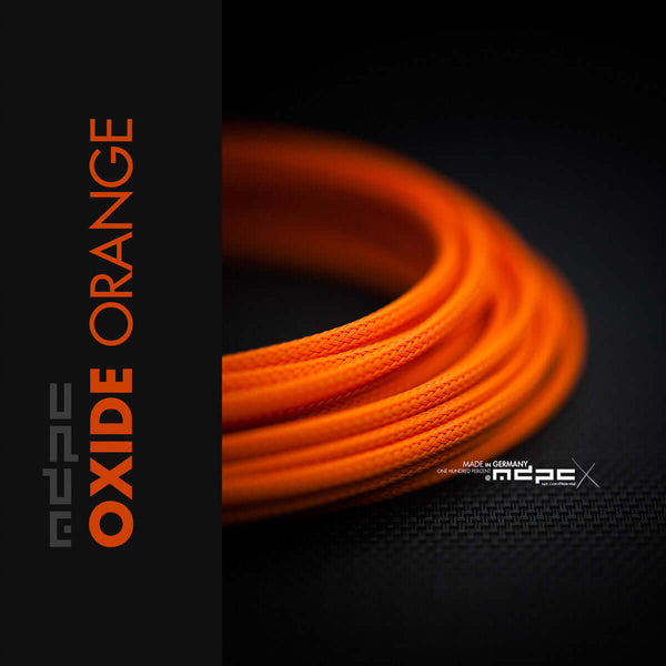 Oxide Orange Braided Cable Sleeve