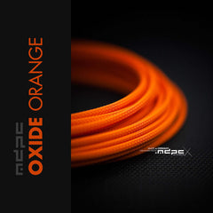 Oxide Orange Braided Cable Sleeve