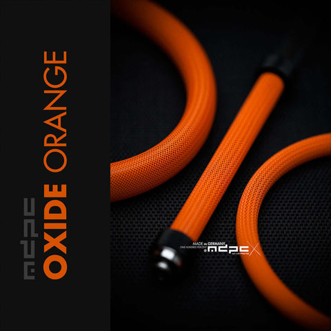 Oxide Orange Braided Cable Sleeve