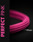 Perfect Pink Braided Cable Sleeve showcased in vibrant pink, made in Germany with 100% recyclable materials.