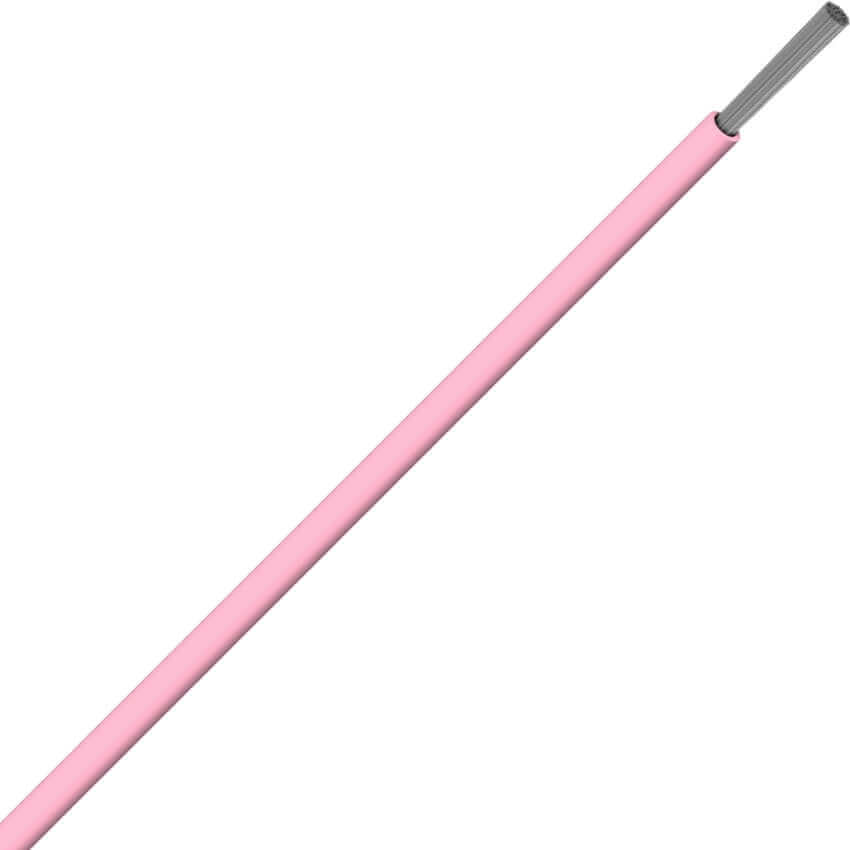 LSZH Automotive Wire (per meter) in pink, highly flexible tinned copper wire for automotive applications.